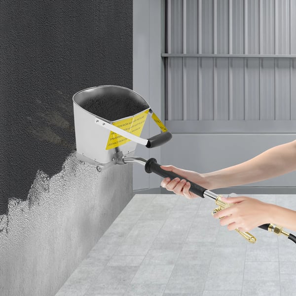 Cement Mörtel Puts Spruta, Luftdriven, 3,5L Kapacitet,Silver