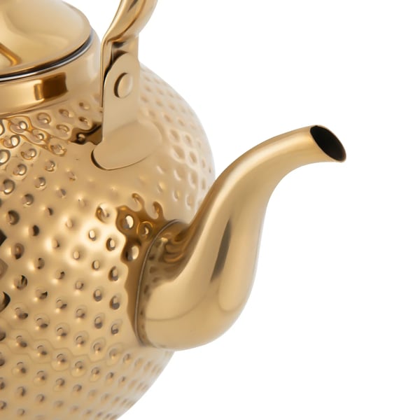 Tekanna, Stilren Design, Hållbart Rostfritt Stål,Guld