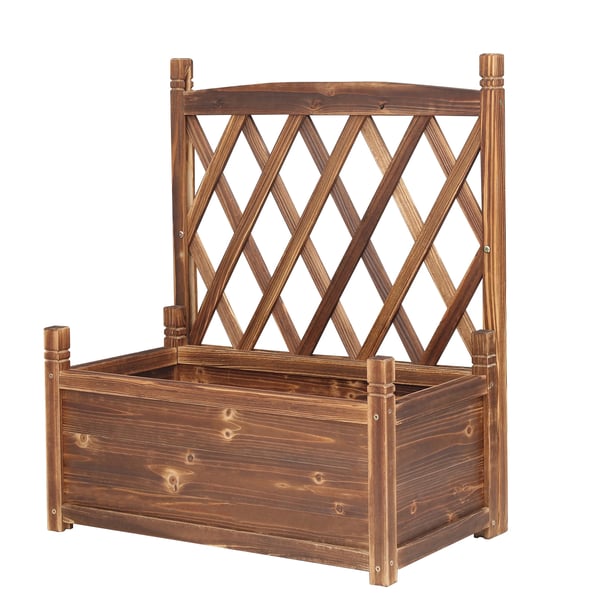 Hævet Havebed, Spalier Design, Robust Fyrretræ,BRUN