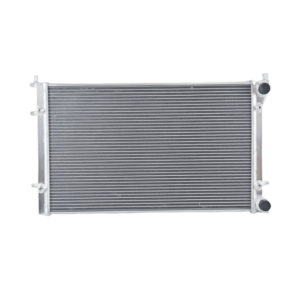Aluminiumkøler med blæser, kerne størrelse 25-1/2" × 16-1/2", holdbar konstruktion, nem slangeinstallation.