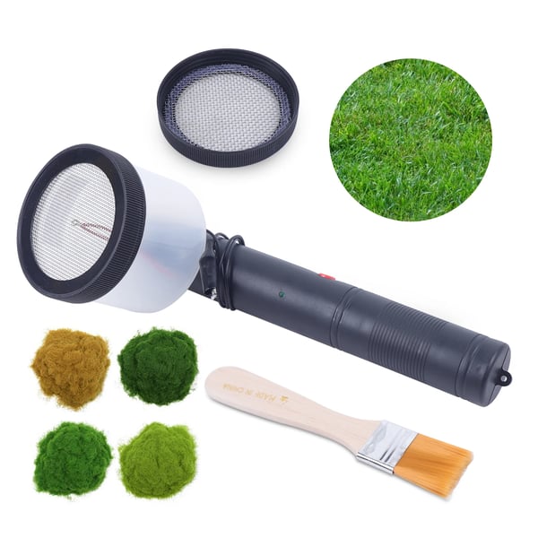 Ruohoflocking-sovitin, kannettava muotoilu, ergonominen kahva, korkea jänniteulostulo