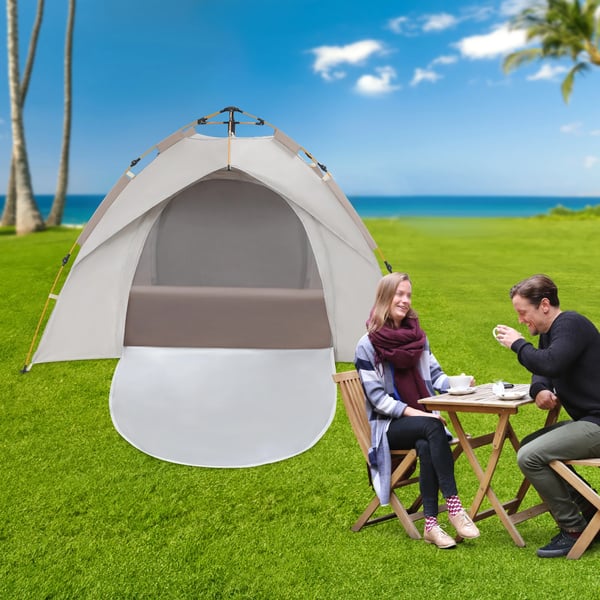 Camping Telt, Instant Pop-up, Vandtæt,Brun