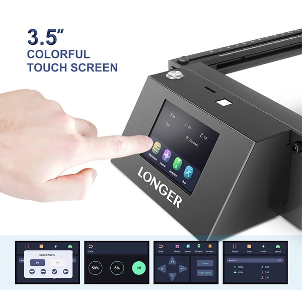 Laserkaiverrin, kosketusnäyttö, offline-toiminto,PIDEMPI RAY5 5.5W, EU