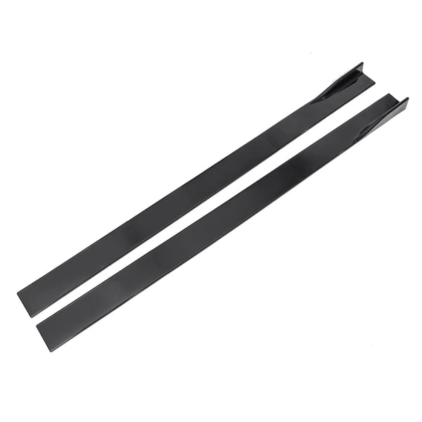 Side Skirt Forlængelser, Universel Pasform, Holdbart Materiale,2.2m Sort