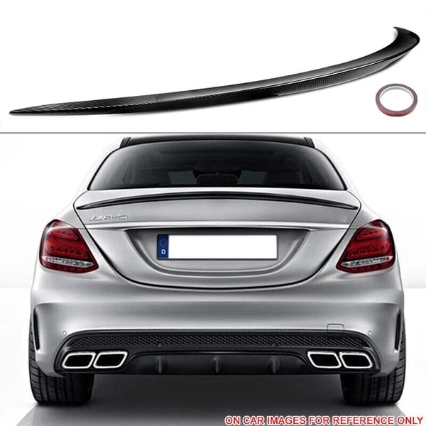 Bagagerums Spoiler, AMG Inspireret Design, Nem Installation,kulstoflook