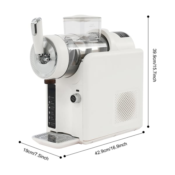 Slushmaskine, 185 Watt, 1,8 Liters Kapacitet, 220-240V Spænding, 30-45 Minutters Forberedelsestid, LED Skærm