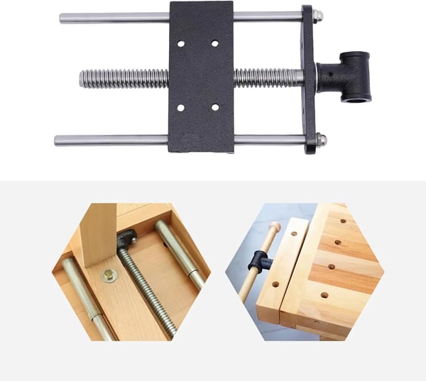 Tømrerpresser, Heavy Duty, 7 Tommer Kæbe Bredde,træ