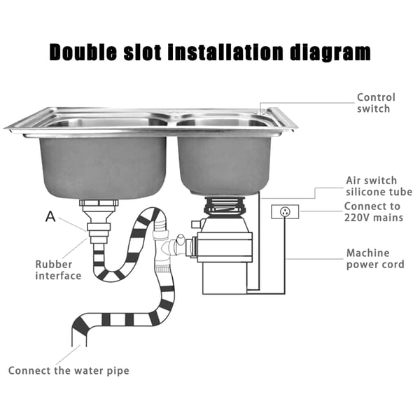 Madspildsafskaffelse, 560W Effekt, 1,4L Kapacitet, 220V Spænding, 3500 RPM Hastighed, Højdensitet Legering