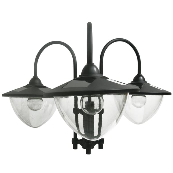 Havehave Solarlampe, 18 LED-lamper, Vandtæt IP44, Kold 6000K,Hvid