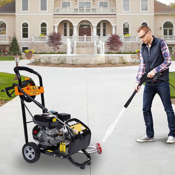 Korkeapainepesuri, Maksimipaine 2465 PSI, Käyttöpaine 2200 PSI, Teho 5500 W, Moottorin koko 420 cc, Moottorityyppi OHV Bensiini