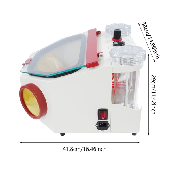 Tandlæge Sandblæsningsmaskine, 220V 60Hz, Effekt: 50W, Tryk: ≥ 4kg, Sand: 120, Pakke Størrelse: 47×44×31 cm