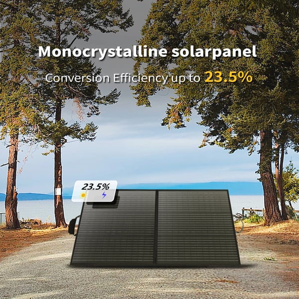 Solpanel, 110W effektudgang, vandtæt og bærbart design,110W solpanel