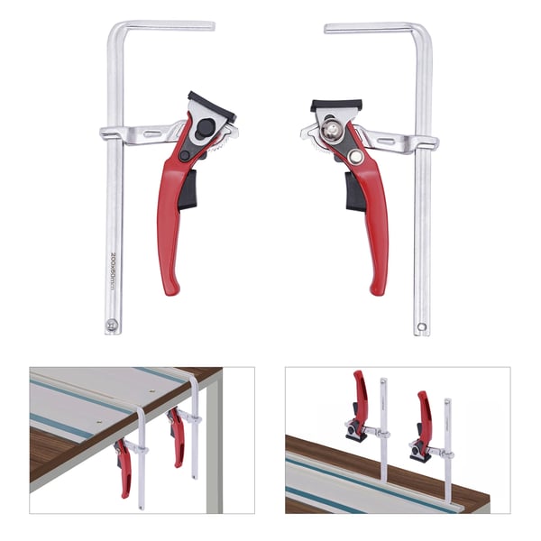 Sporklemme, Klemkraft 440 lbs, Klemdiameter 200 mm, Klemdybde 60 mm, Antal 2, Materiale 40CR Stål