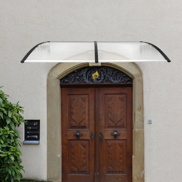 Dørmarkise, 200*90*24cm, Vandtæt, UV-blokeringsrate 95%, Belastningskapacitet 15kg/m², Væghængt