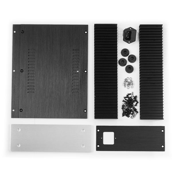 DIY forstærkerkit chassis, konstruktion i aluminiumlegering, komplet tilbehørssæt