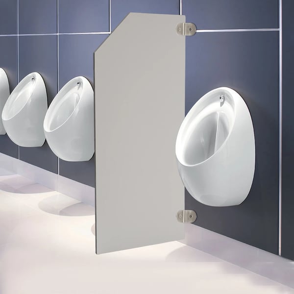 Urinalafskærmningsskærm, vægmonteret design, pladsbesparende løsning, nem installation