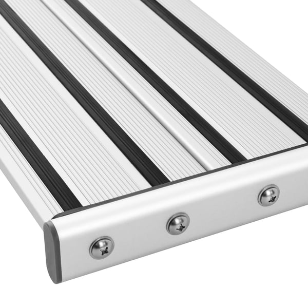 RV Sidointrädessteg, Hållbart Material, Platsbesparande Design,Silver