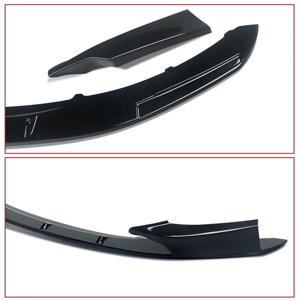 Front Bumper Lip, Høj Kvalitet ABS Plast, 177 mm Længde, 49 mm Bredde, 11 mm Højde, Designet til M Sport Bumper
