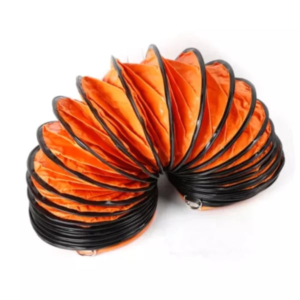 Ventilationsslange, Holdbar PVC, Effektiv Luftstrøm,Appelsin