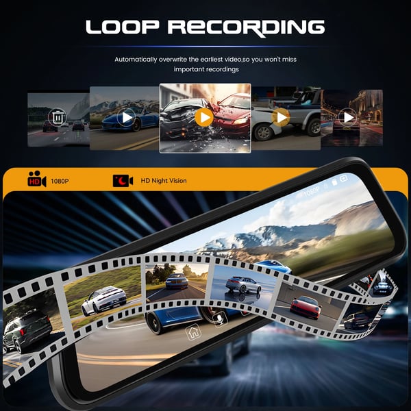 Bil DVR, Dual Linse, 1080P Optagelse,Dobbelt linse