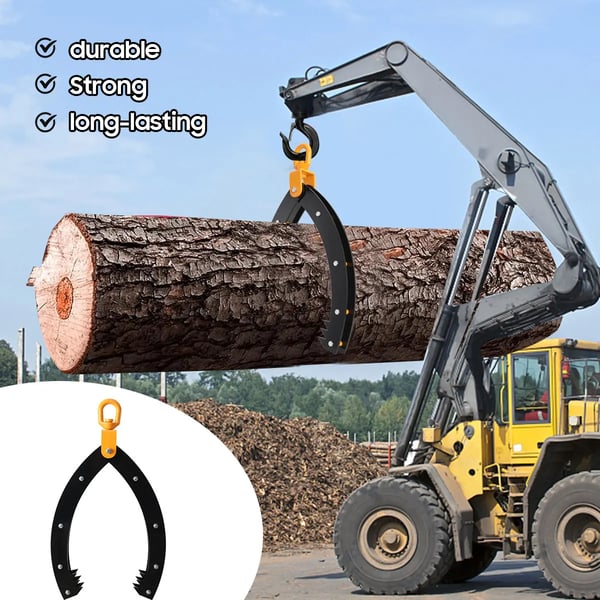 Stamme løftestænger, stålmateriale, 32 tommer lange, 1000 kg belastningskapacitet, skridsikker design, fire-kløer håndtag