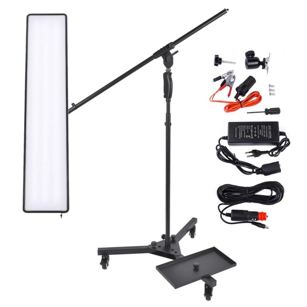Bilkarosseri Lampe, Holdbart plastik, 25 x 12 x 3 cm, Sort, Egnet til forskellige PDR-applikationer, LED