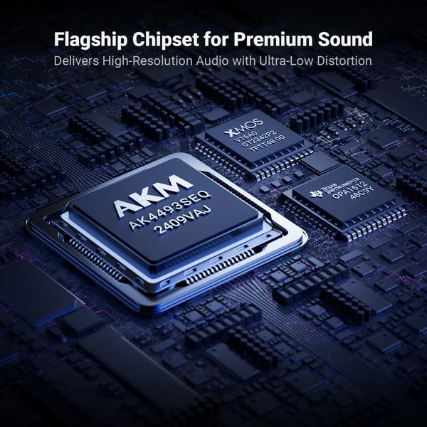 Audio DAC, XMOS XU316 Chipset, Højopløsningsafspilning,Q6
