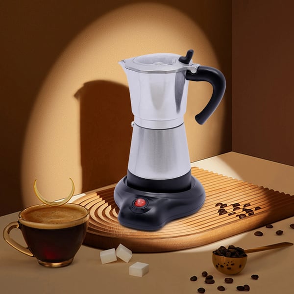 Espresso-kone, 480W Sähkökäyttöinen, Kannettava Kahvinkeittimen,Hopea