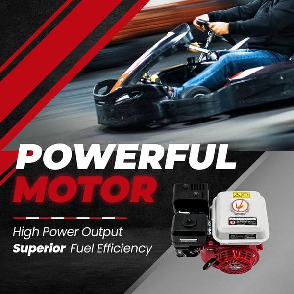 Bensinmotor för Honda GX160, 5,5 HK effekt, 168 cc slagvolym, dragstartssystem