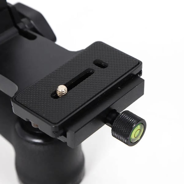 Tripod Gimbal Hoved, Justerbar Højde, Stabil Belastningskapacitet,sort