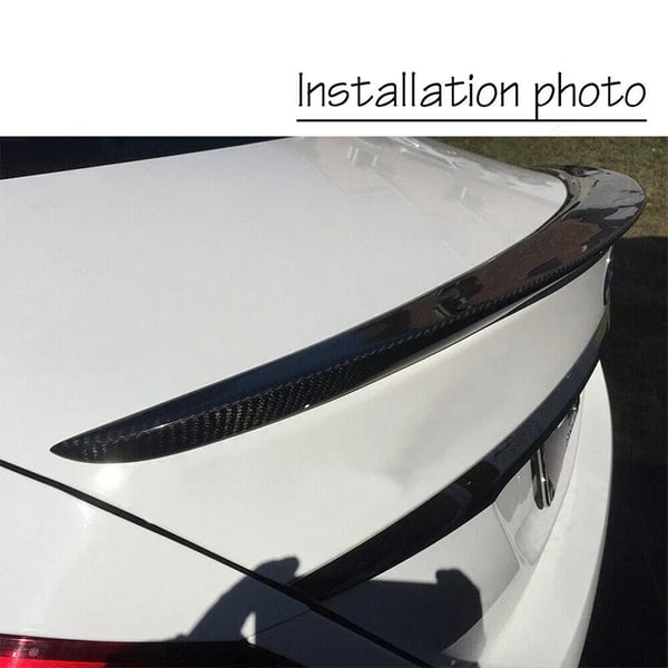 Bagagerums Spoiler, AMG Inspireret Design, Nem Installation,kulstoflook