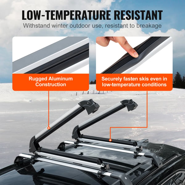 Ski Rack, Holder 6 Par Ski, Nem Installation,6x4