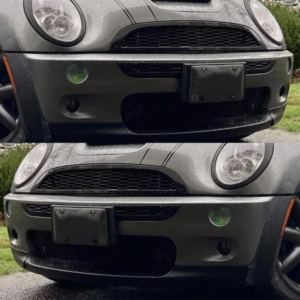 Gitter, Glansfuld Sort Honningkombinationsdesign, Perfekt Pasform til MINI Cooper,Glansende Sort