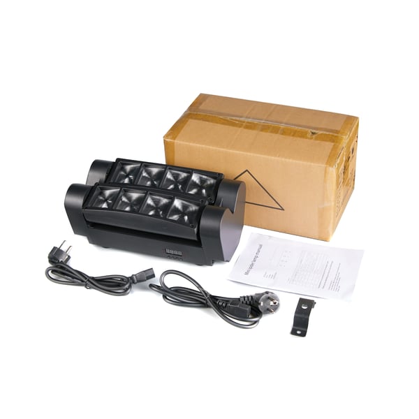 DJ Lygter, 80W LED, DMX-512 Kontrol,sort, EU stik