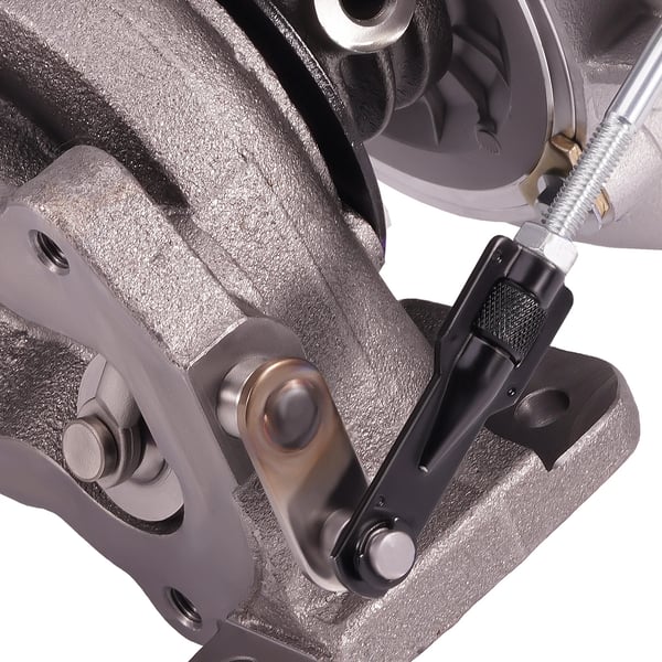 Turbocharger, 30 cm længde, 25 cm bredde, 34 cm højde, 10 kg vægt, journalleje type