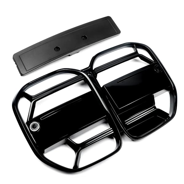 Front Gitter, Glans Sort Finish, Direkte Erstatning, Kompatibel med BMW, glans sort