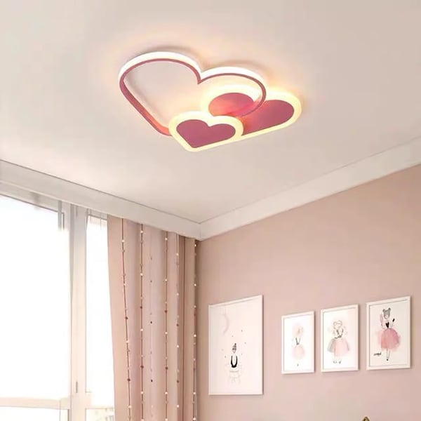 Loftlampe, Fjernbetjening, Energisparende LED, Øjenbeskyttelsesdesign