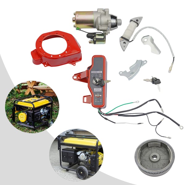 Startermotor Kit, Høj Kompatibilitet, Brugervenlig Installation,Rød