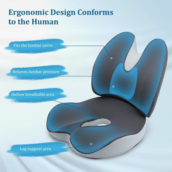 Tuolipatja, ergonominen muistivaahto, lannerangan tuki,musta