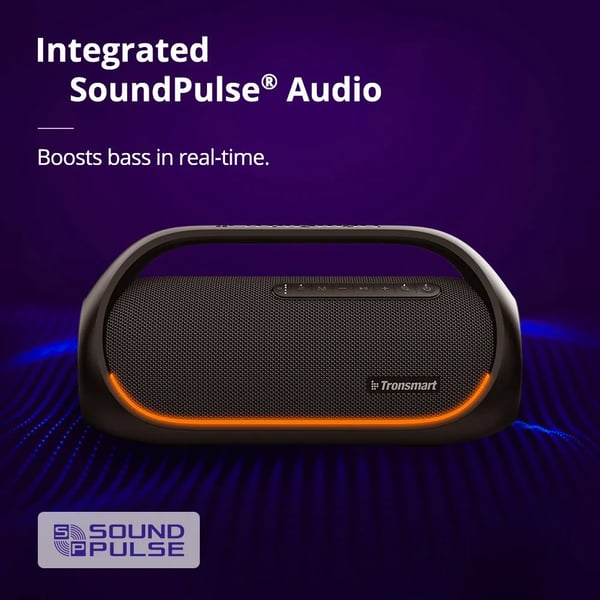 Bluetooth-højttaler, 60W effekt, IPX6 vandtæt,Sort Bang