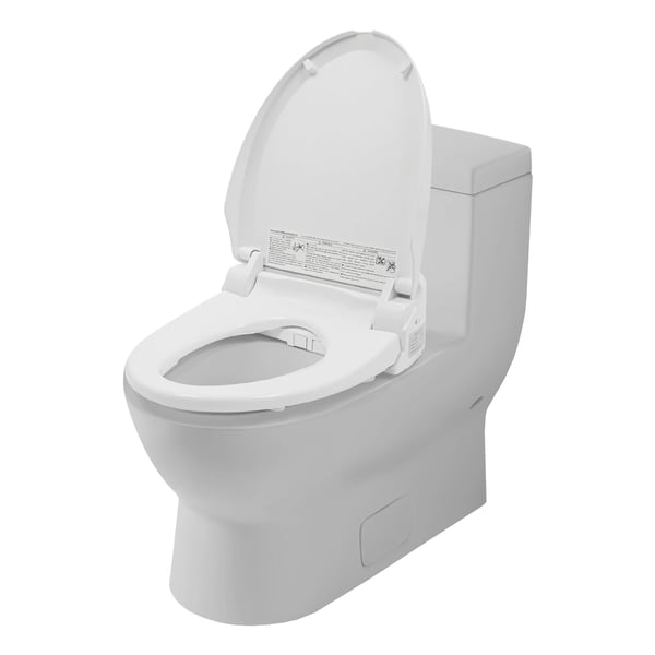 Bidet-wc-istuin, kaukosäädin, lämpötilan säätö,220V, EU Plug, VALKOINEN