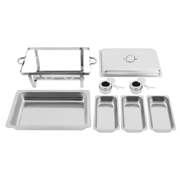 Ruokalämmitin, 410 ruostumatonta terästä, 63,5 x 35,5 x 32 cm, 2,5L osastokapasiteetti, 3 osastoa, astianpesukoneen kestävä