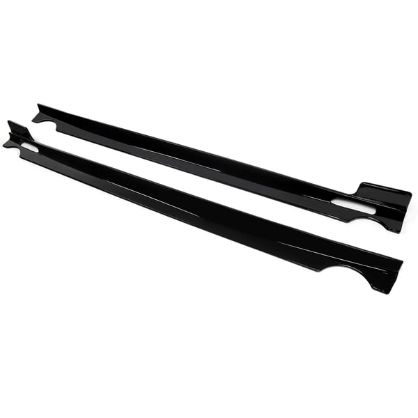 Side Bumper Lip, Holdbart Plastik, Skræddersyet Pasform,glans sort
