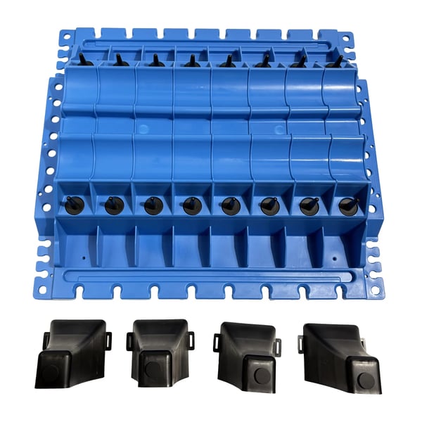Motor Komponent Organizer, Robust Nylon Material, Dimensioner 14,5 x 10,5 x 2 Tommer, Egnet til Ventiler og Kamaksler, Vejer 1,5 lbs