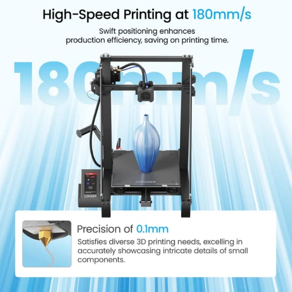 3D-printer, stort printområde, brugervenlig touchscreen,Længere LK5 Pro, EU