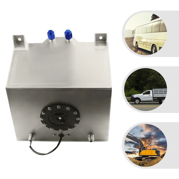 Brændstofoverførselstank, holdbar stål konstruktion, 30 gallon kapacitet, 30,5 x 15,5 x 19 tommer, letvægts, anti-sprøjt skum
