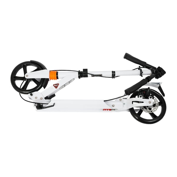Pedalbræt, Kompakt Design, Skivebremse Mekanisme,HVID