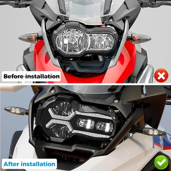 LED-forlygte, 110W effekt, vandtæt IP67,R1200GS 2013-2018