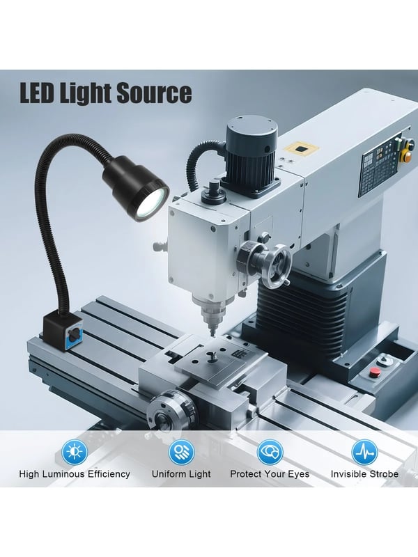 Arbejdslampe, Magnetisk Base, Fleksibel Slange Design,JZ27W8J7EUMLD