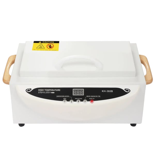 Varmluftssterilisator, 500W, 1L kapacitet, temperaturinterval 0-250℃, spænding AC220V-240V, tidsinterval 0-90 minutter